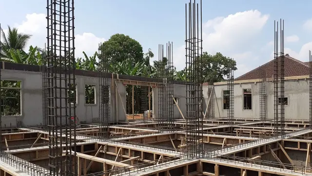 Desain Rumah dengan Rangka Siap untuk Lantai 2