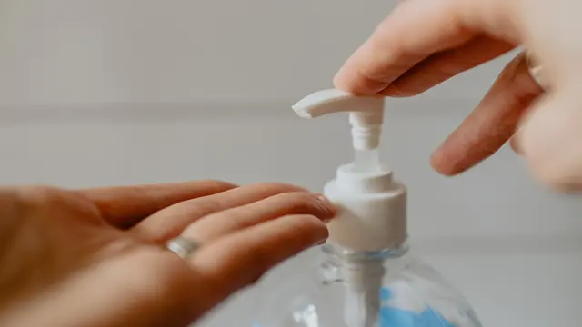 Ilustrasi hand sanitizer