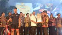 Tour de Singkarak 2016 diluncurkan Menpar Arief Yahya di Balairung Soesilo Soedarman, Gedung Sapta Pesona, Jakarta pekan lalu.