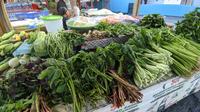 Salah satu lapak pasar Tradisional Gorontalo yang menjual sayur mayur (Arfandi Ibrahim/Liputan6.com)