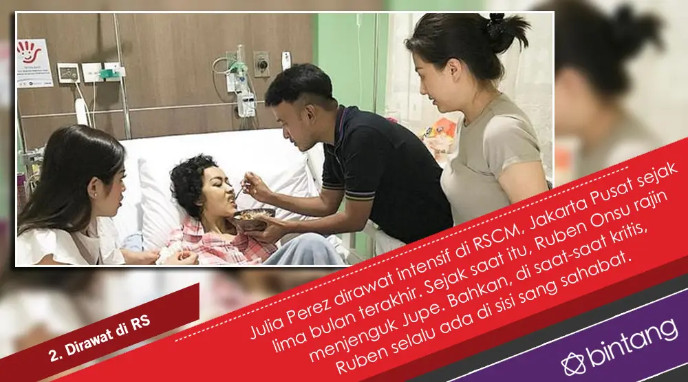 Bukti Persahabatan Ruben Onsu hingga Akhir Hayat Julia Perez. (Foto: Instagram/ruben_onsu, Desain: Nurman Abdul Hakim/Bintang.com)