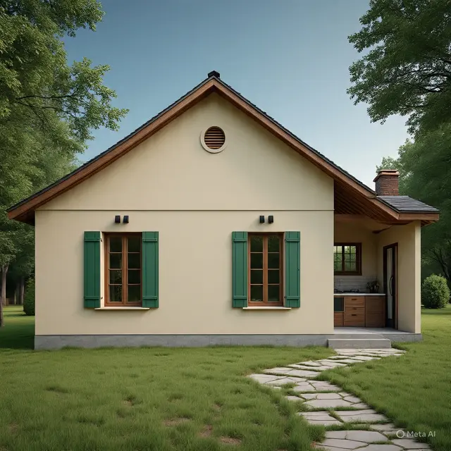 Desain Rumah 8x5 Sederhana 2 Kamar