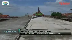 Hari Raya Idul Fitri sekitar tiga minggu lagi, sejumlah persiapan di jalur mudik seperti perbaikan jalan terus dilakukan