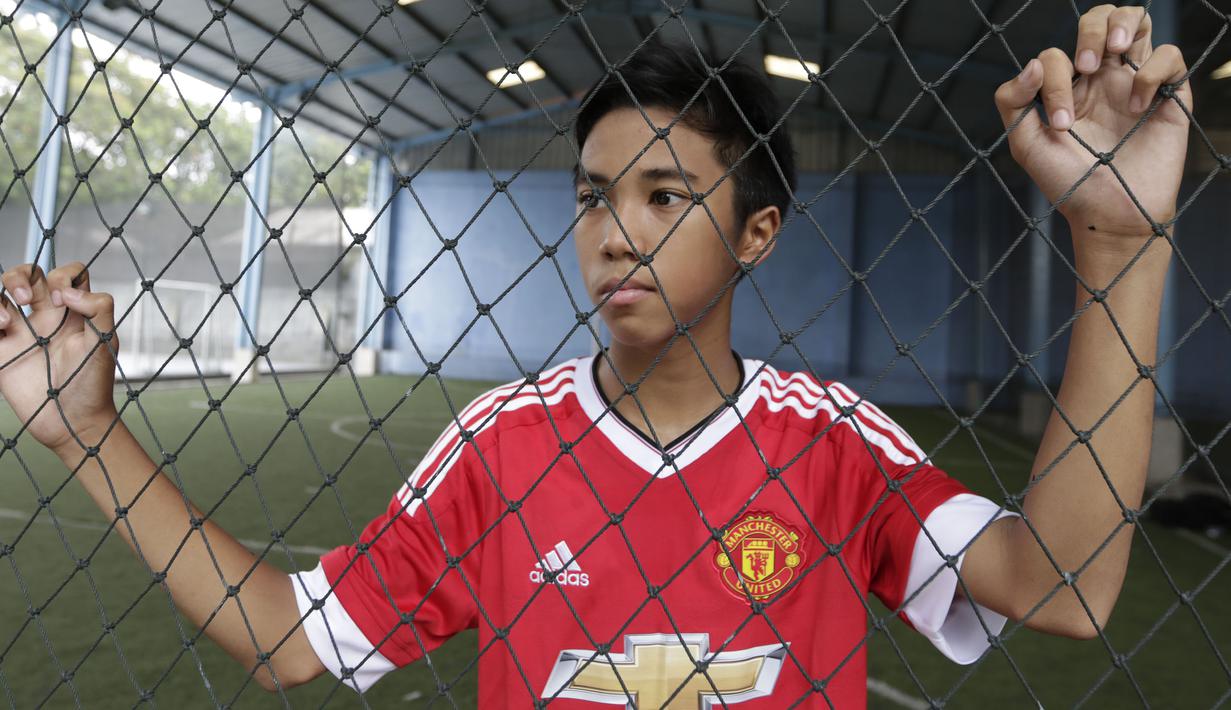 Ibrahim Zikri kelak berharap dapat menjadi pesepak bola profesional yang bermain untuk klub-klub Eropa. (Bola.com/Vitalis Yogi Trisna)