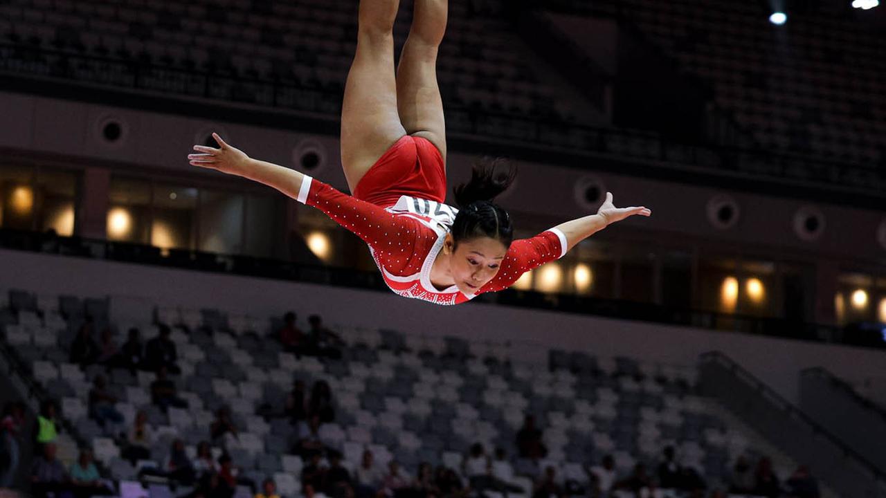 FOTO: Debut Apik Tim Gimnastik Putri Indonesia di Kejuaraan Dunia 2025, Tampil Maksimal di Hadapan Publik Sendiri