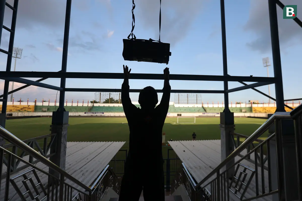 FOTO Persiapan Stadion Bangkalan