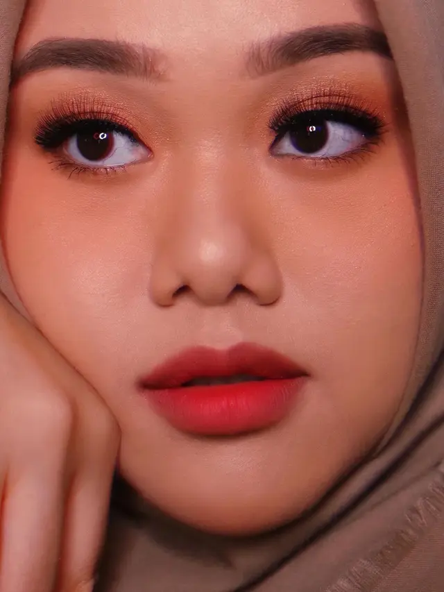 ilustrasi peach makeup ala fatya biya untuk lebaran/instagram: @fatyabiya
