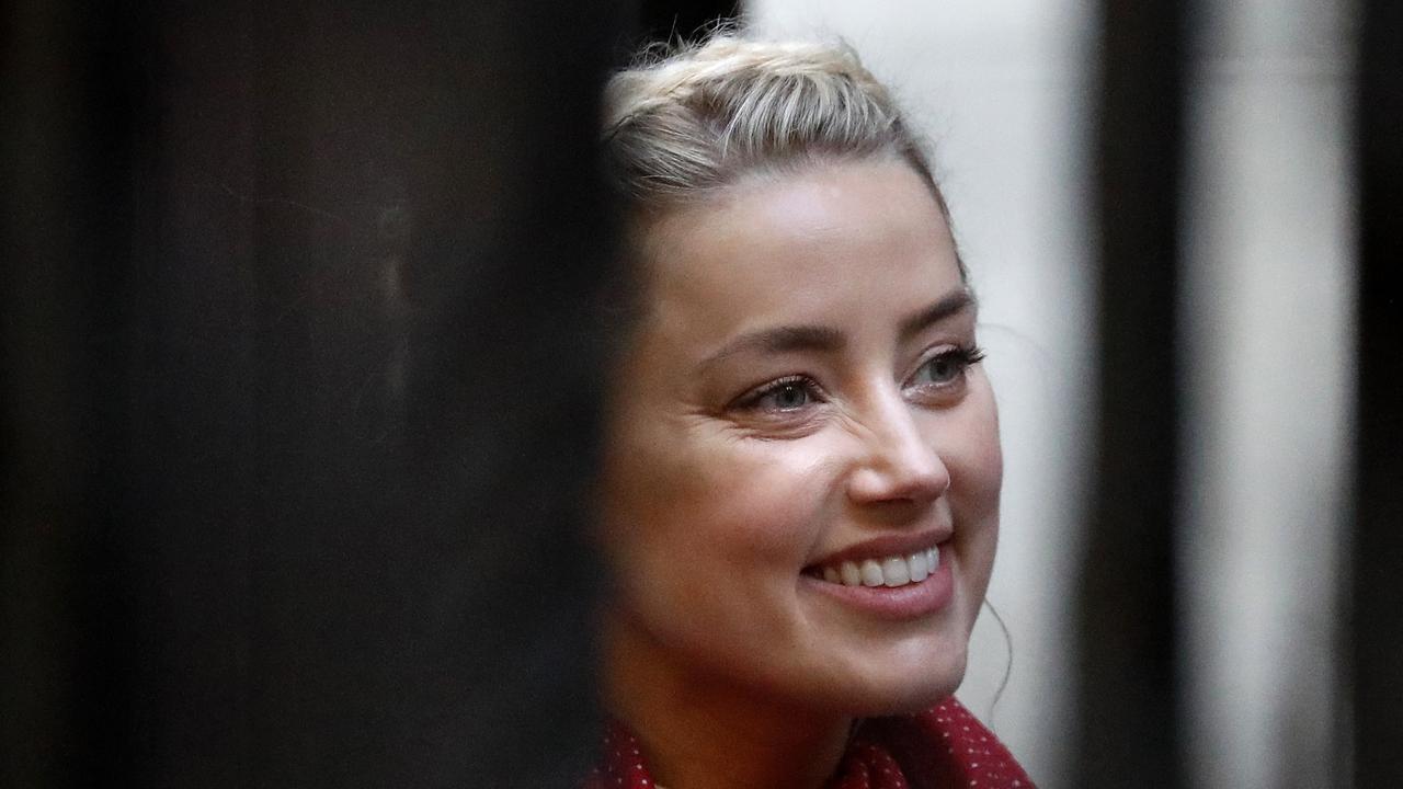 Amber Heard dalam persidangan di London, Selasa (21/7/2020). (AP Photo/Frank Augstein)