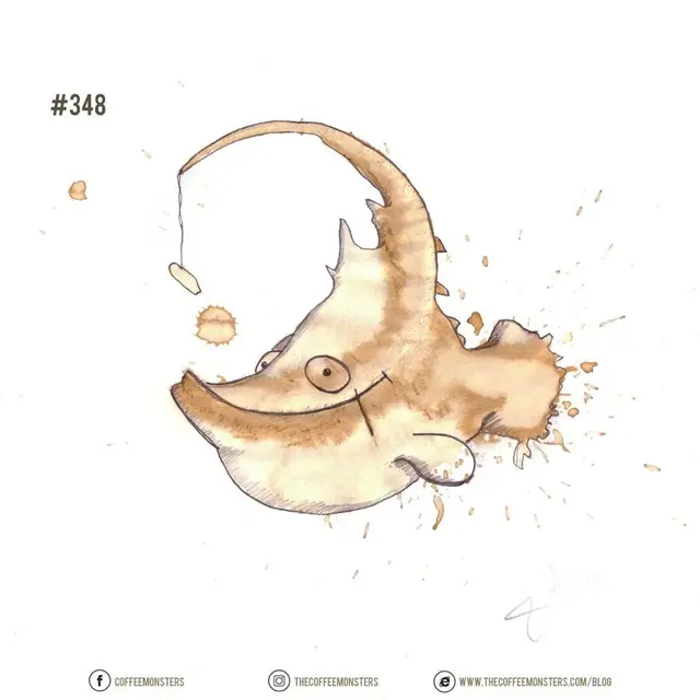 Ciptakan Gambar Unik Dari Sebuah Noda Kopi, 6 Karya Pria Ini Kreatif Banget