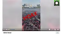Cek Fakta: Tidak Benar Video Jakarta Menjadi Lautan Manusia
