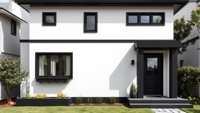 Kombinasi Hitam dan Putih Rekomendasi Cat Model Rumah Minimalis