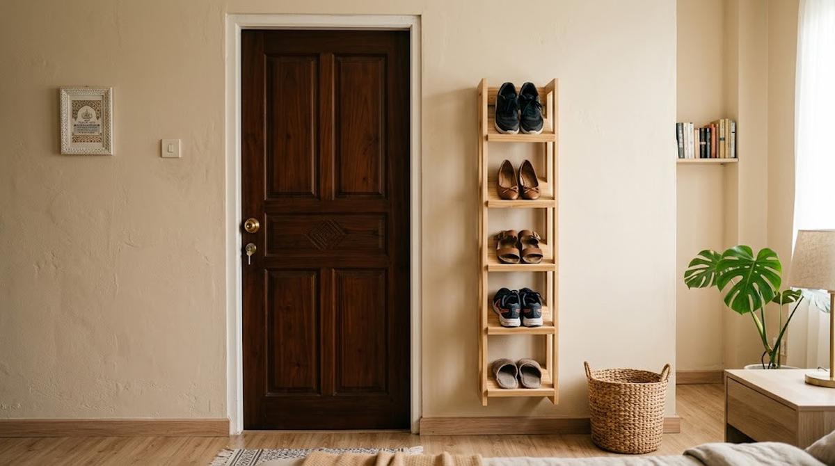 Rak Sepatu Berukuran Ramping