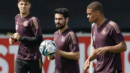 Jerman akan bersua Kolombia di FIFA matchday, Rabu 21 Juni 2023 di Arena AufSchalke, Gelsenkirchen, mulai pukul 01.45 WIB. (Uwe Anspach/dpa via AP)