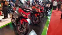 Kawasaki Ninja 250 di ajang IIMS 2018 (Herdi/Liputan6.com)