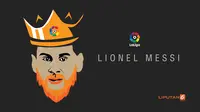 Lionel Messi terbaik sepanjang sejarah La Liga (Liputan6.com/Abdillah) 