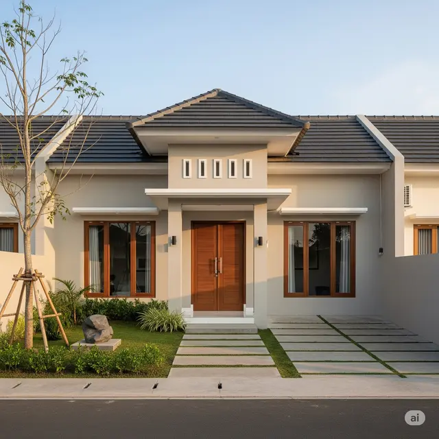 11 Inspirasi Gambar Rumah Sederhana Tampak Depan untuk Hunian Impian.