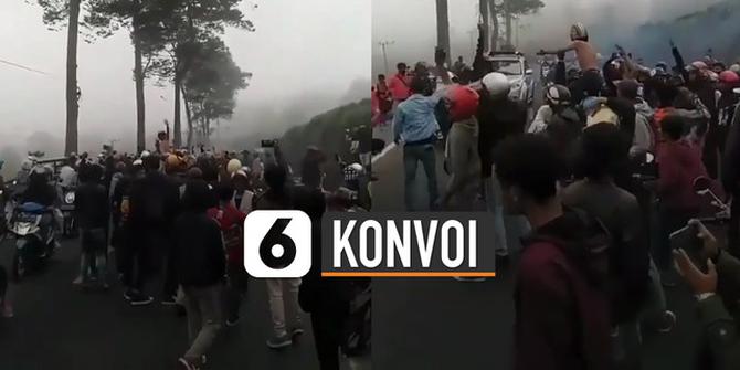 VIDEO: Viral Rombongan Pengendara Tutupi Jalanan