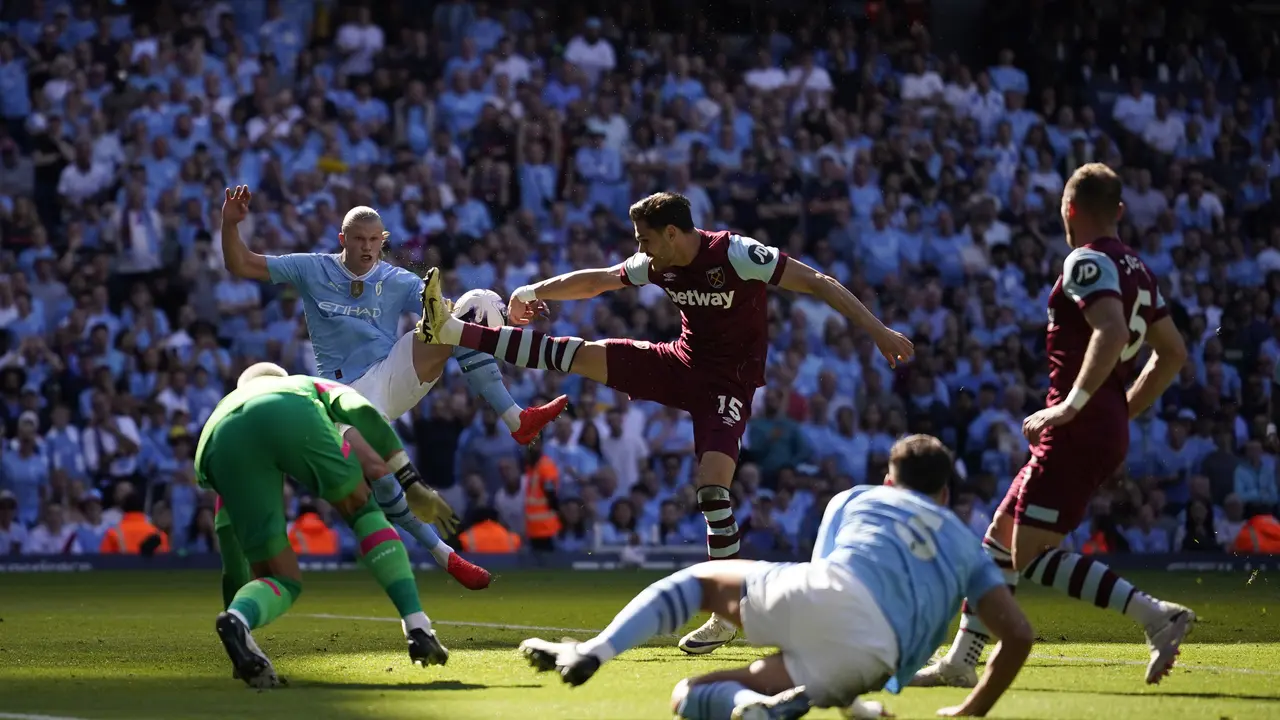 Erling Haaland - Manchester City Vs West Ham di Premier League 2023/2024