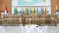 Rapat Koordinasi Penjabat Kepala Daerah Bersama Menteri Dalam Negeri (Mendagri) tentang Pengendalian Inflasi Daerah di Gedung Sasana Bhakti Praja (SBP) Gedung A Kementerian Dalam Negeri (Kemendagri), Jalan Medan Merdeka Utara Nomor 7 Jakarta, Selasa (5/12/2023). (Foto: Istimewa)