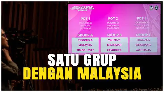 VIDEO: Drawing Piala AFF U-16, Timnas Putri Indonesia Siap Tempur Lawan Malaysia!