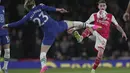 Gol Arsenal lain dicetak Gabriel Jesus pada menit ke-34. Sedangkan gol Chelsea dicetak oleh Noni Madueke di babak kedua pada menit ke-65. (AP Photo/Kin Cheung)