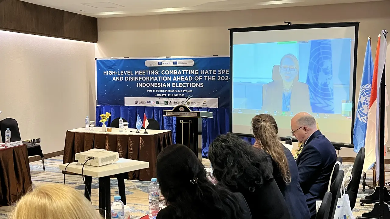High Level Meeting Combating Hate Speech and Disinformation Ahead of the 2023 Indonesia Election. (UNIC)