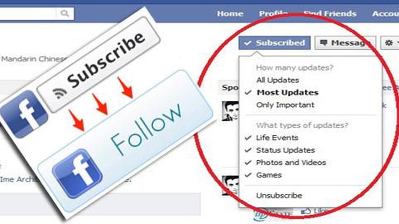 Facebook ubah Subscribe menjadi Follow