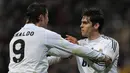 Kaka. Gelandang serang Real Madrid ini didatangkan dari AC Milan pada awal musim 2009/2010 dengan nilai 67 juta euro berbarengan dengan hadirnya Cristiano Ronaldo. Total 4 musim di Real Madrid, Kaka tampil dalam 120 laga dengan torehan 29 gol dan 39 assist. (Foto: AFP/Dani Pozo)