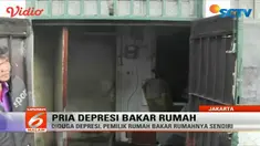 Asap tebal terus keluar dari rumah milik Winata di Jalan Fatmawati Raya Nomor 17, Gandaria Selatan, Cilandak, Jakarta Selatan, Rabu petang. 