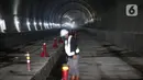 Suasana proyek Tunnel 6 kereta cepat Jakarta-Bandung di kawasan Cikalong Wetan, Depok, Purwakarta, Jawa Barat, Rabu (30/3/2022). Satu terowongan yang menjadi terpanjang dalam jalur kereta cepat Jakarta - Bandung ini adalah terowongan Tunnel 6. (Liputan6.com/Faizal Fanani)