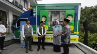 Danone Indonesia menyerahkan Mobil Instalasi Pengolah Air kepada Nahdlatul Ulama (NU). (Liputan6.com/ ist)