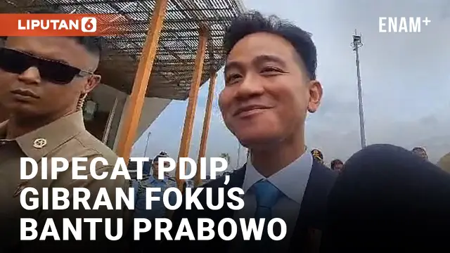 VIDEO: Dipecat PDIP, Gibran: Kami Menghargai