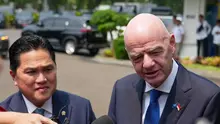 Erick Thohir dan Gianni Infantino di Istana Negara, Jakarta, Senin (5/10/2026).