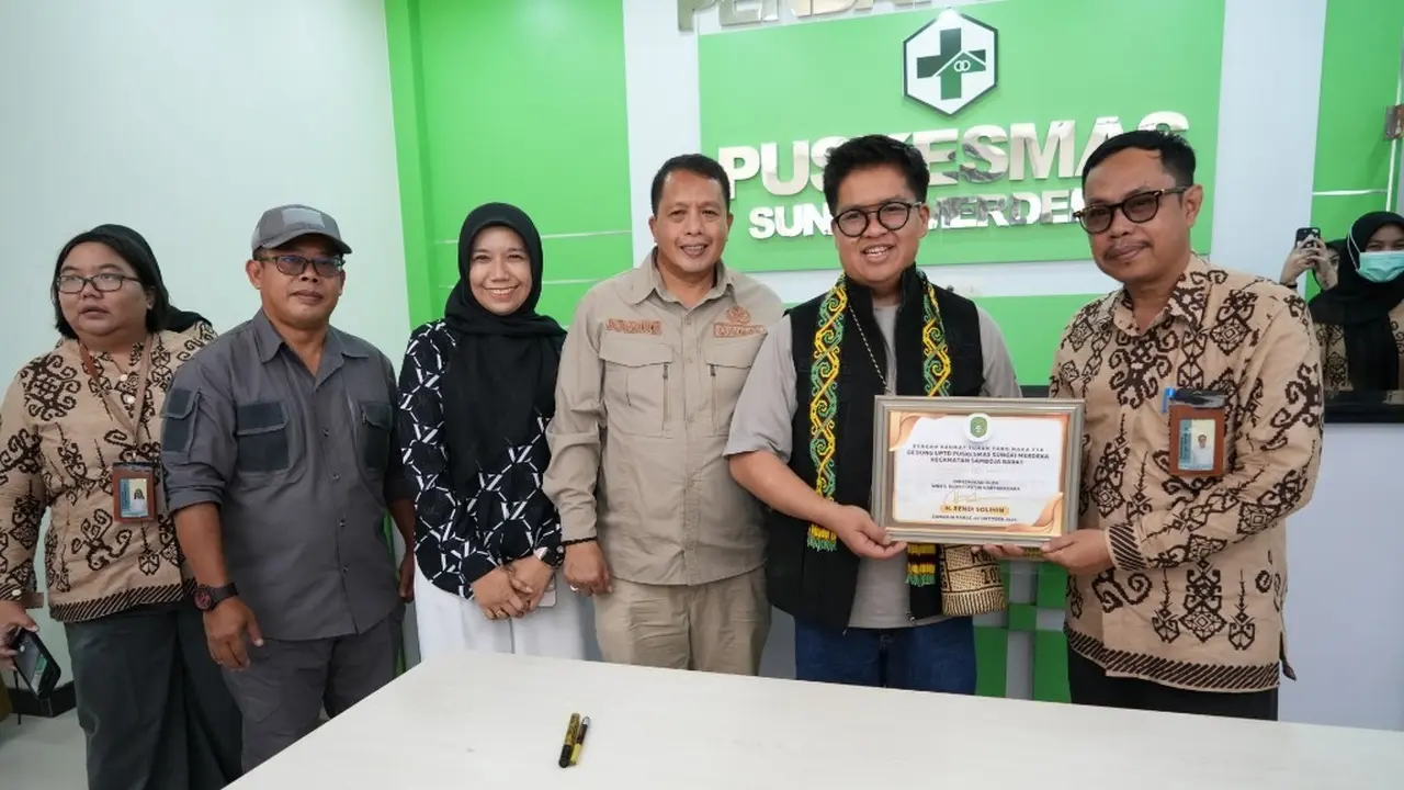 Rendi Solihin Resmikan Puskesmas Sungai Merdeka dan Salurkan Dana Hibah Rp1 Miliar untuk Ponpes