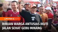 Ketua Umum Partai Hanura yang juga Ketua Umum Gebu Minang, Oesman Sapta membuka kegiatan jalan sehat yang diikuti ribuan warga Kota Pariaman, Sumatera Barat. Ia berharap masyarakat Minang dapat bersatu untuk membangun kembali daerahnya menjadi daerah...