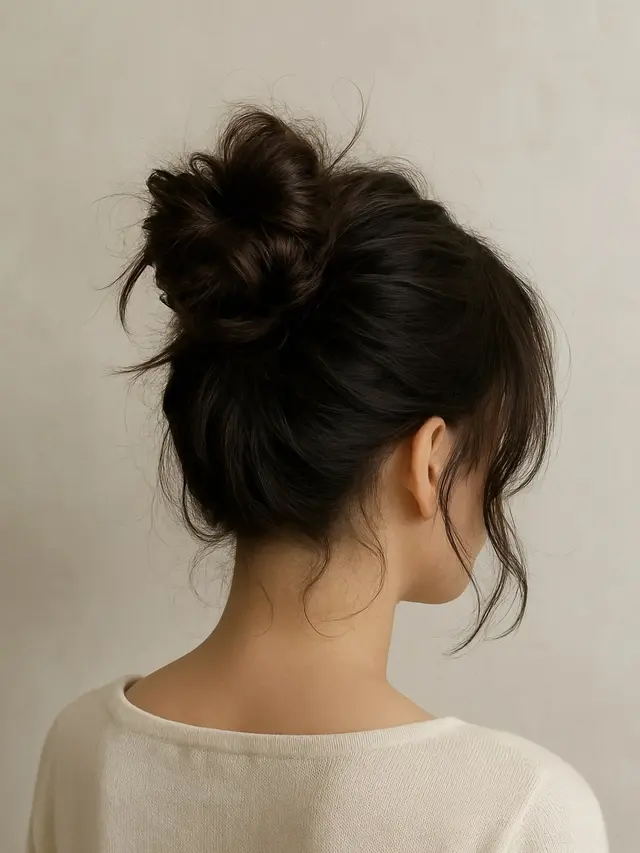 Model Rambut Sanggul Modern Simple