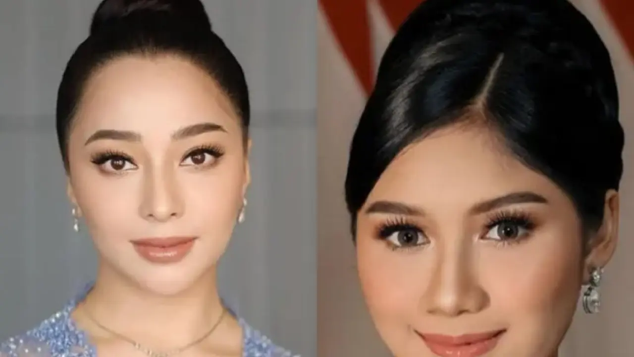 Nikita Willy dan Erina Gudono mengenakan kebaya saat hamil