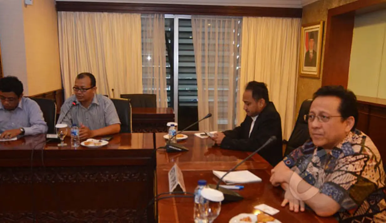 Dalam pertemuan tersebut, ICW meminta dukungan DPD RI untuk membatalkan pencalonan Komjen Budi Gunawan sebagai Kapolri dan menghentikan upaya pelemahan terhadap KPK, Jakarta, Kamis (12/2/2015). (Liputan6.com/Andrian M Tunay)