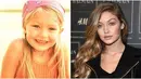 Gigi Hadid rupanya telah memiliki kecantikan sejak kecil, tak heran ia menjadi model celana jeans Guess dan hingga kini karir modelingnya melejit. (via glamourmagazine.co.uk – AFP/Bintang.com)