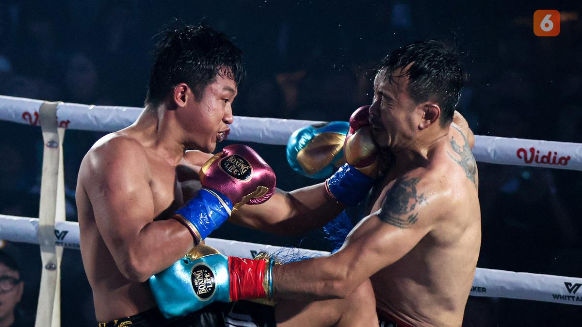 Rudy Golden Boy Menang Lagi Lawan Paris Pernandes di HSS Series 7, Kuasai Duel Kickboxing