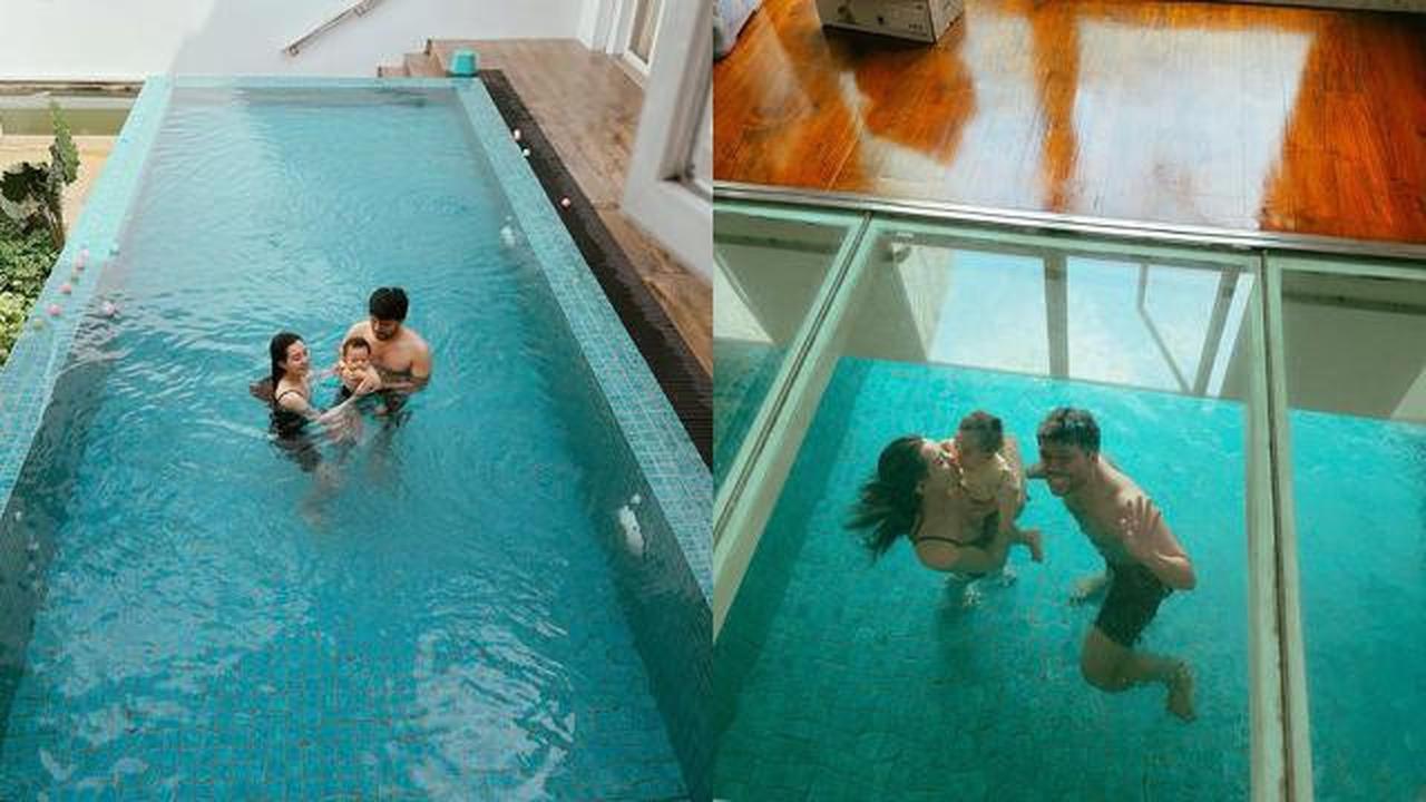7 Potret Kolam Renang di Rumah Aaliyah Massaid dan Thariq Halilintar, Minimalis tapi Super Nyaman
