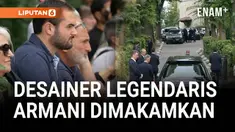 Desainer legendaris Giorgio Armani dimakamkan dalam upacara privat pada Senin (8/9) di Gereja San Martino Vescovo, sebuah bangunan abad ke-14 di Rivalta, dekat kota kelahirannya Piacenza, Italia. Hanya keluarga dekat dan sahabat yang hadir dalam pros...