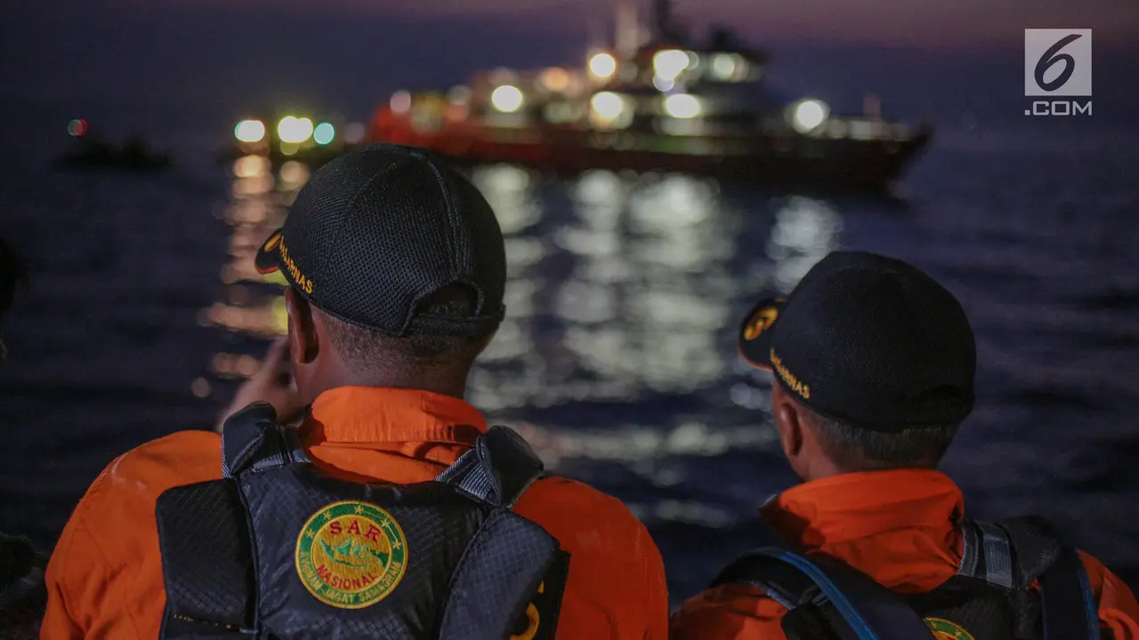 Pencarian Lion Air JT 610 Dilanjutkan hingga Malam Hari