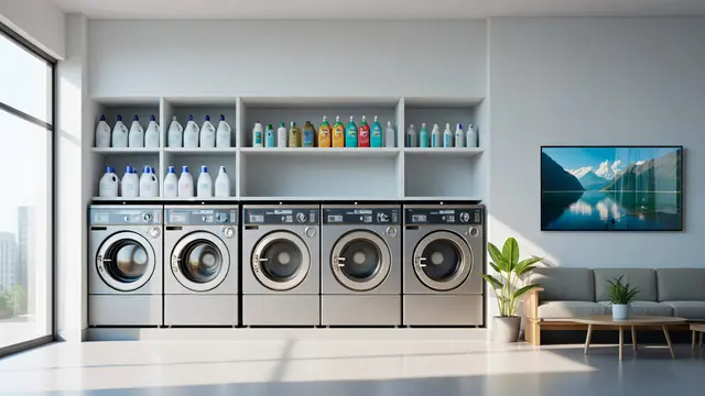 Desain Usaha Laundry Minimalis/ Ilustrasi Gemini AI