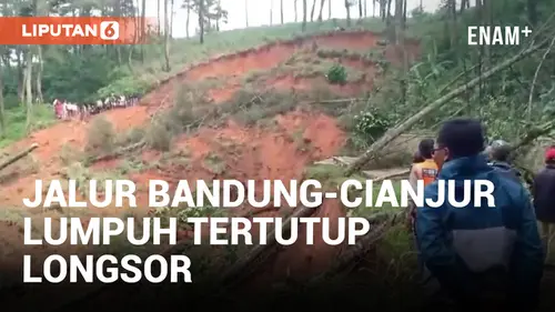 VIDEO: Jalur Lintas Selatan Penghubung Bandung-Cianjur Lumpuh