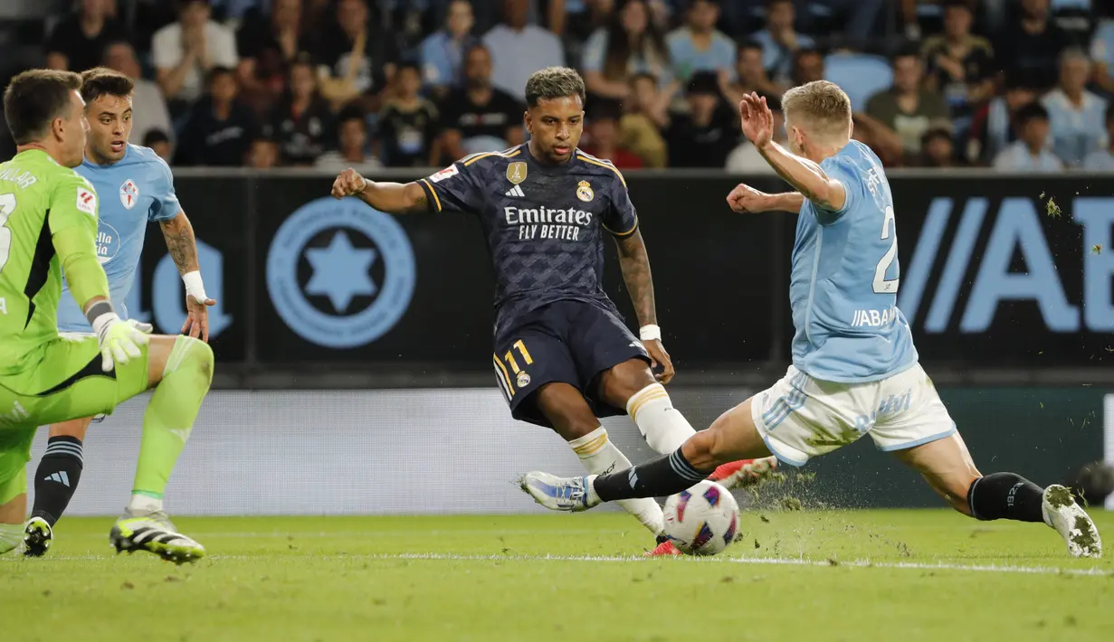Sementara Celta Vigo masih di peringkat 16 dengan baru mendulang satu poin. (AP Photo/Lalo R. Villar)