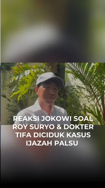 Reaksi Jokowi Soal Roy Suryo & Dokter Tifa Diciduk Kasus Ijazah Palsu