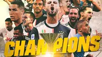 Juventus - Ilustrasi Juara Serie A (Bola.com/Adreanus Titus)