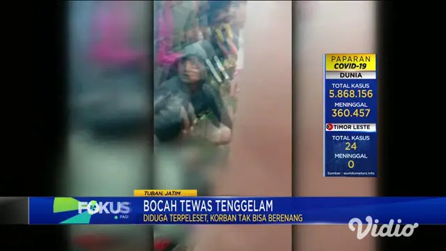 VIDEO: Seorang Anak Tewas Tenggelam di Tuban