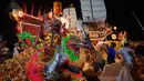 Malaysia dan Tiongkok bersama-sama memperoleh pengakuan UNESCO atas Festival Wangkang sebagai Warisan Budaya Takbenda pada tahun 2020. Menurut UNESCO, upacara dan praktik terkait berakar pada adat istiadat masyarakat yang memuja Ong Yah, dewa yang diyakini melindungi manusia dan tanah mereka dari bencana. (AP Photo/Vincent Thian)